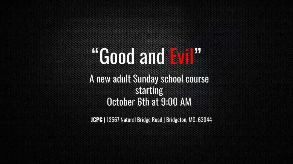 Good and Evil Good and Evil